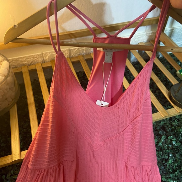 Esprit Pink Self Striped Dress. Size- S Fit M too - Picture 9 of 9